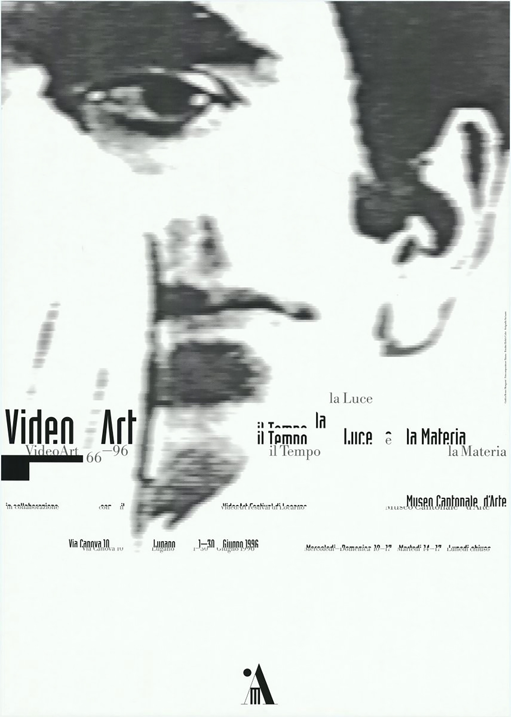 Plakat. Video Art 66-96. Museo Cantonale d’Arte