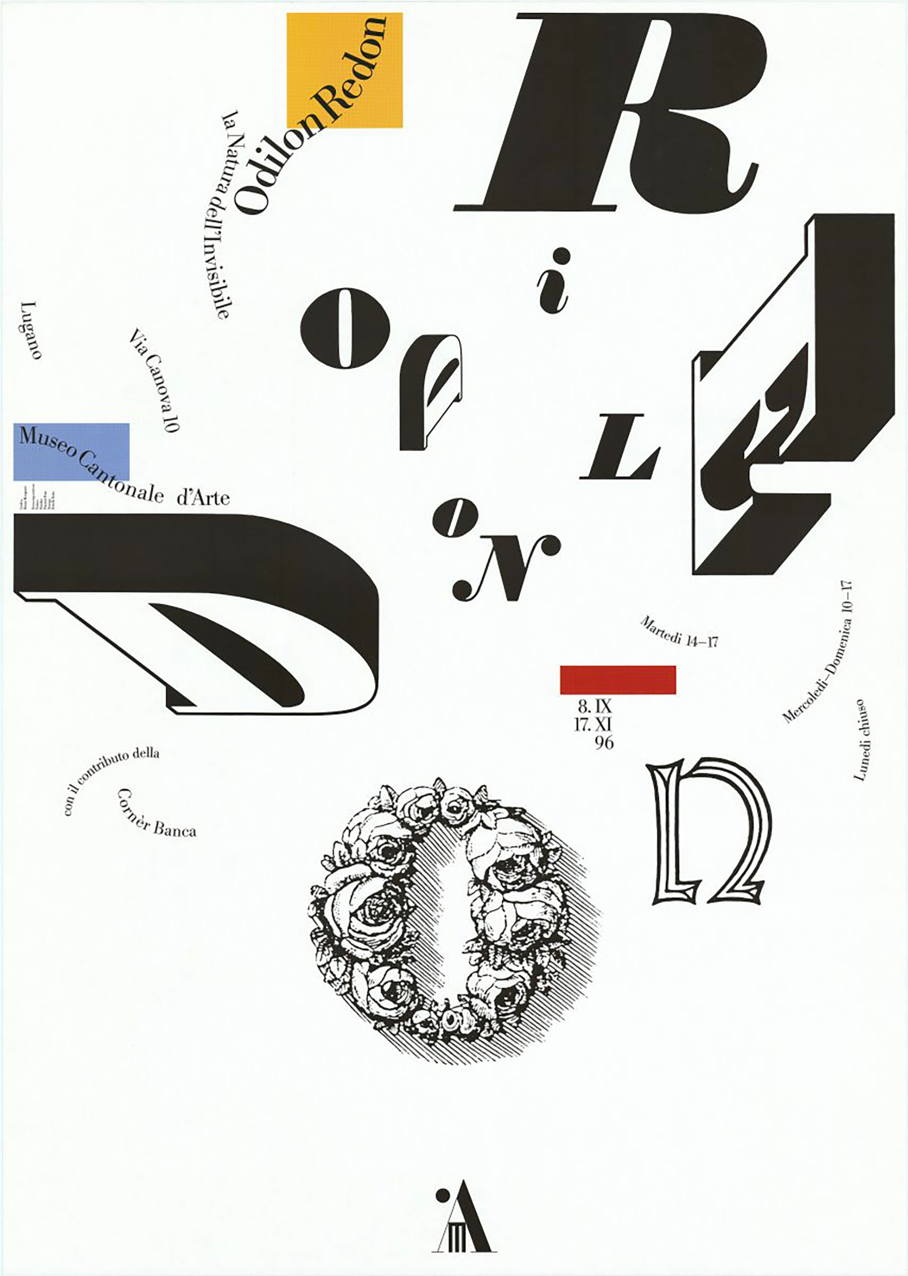 Plakat. Ausstellungsinformationen. Odilon Redon