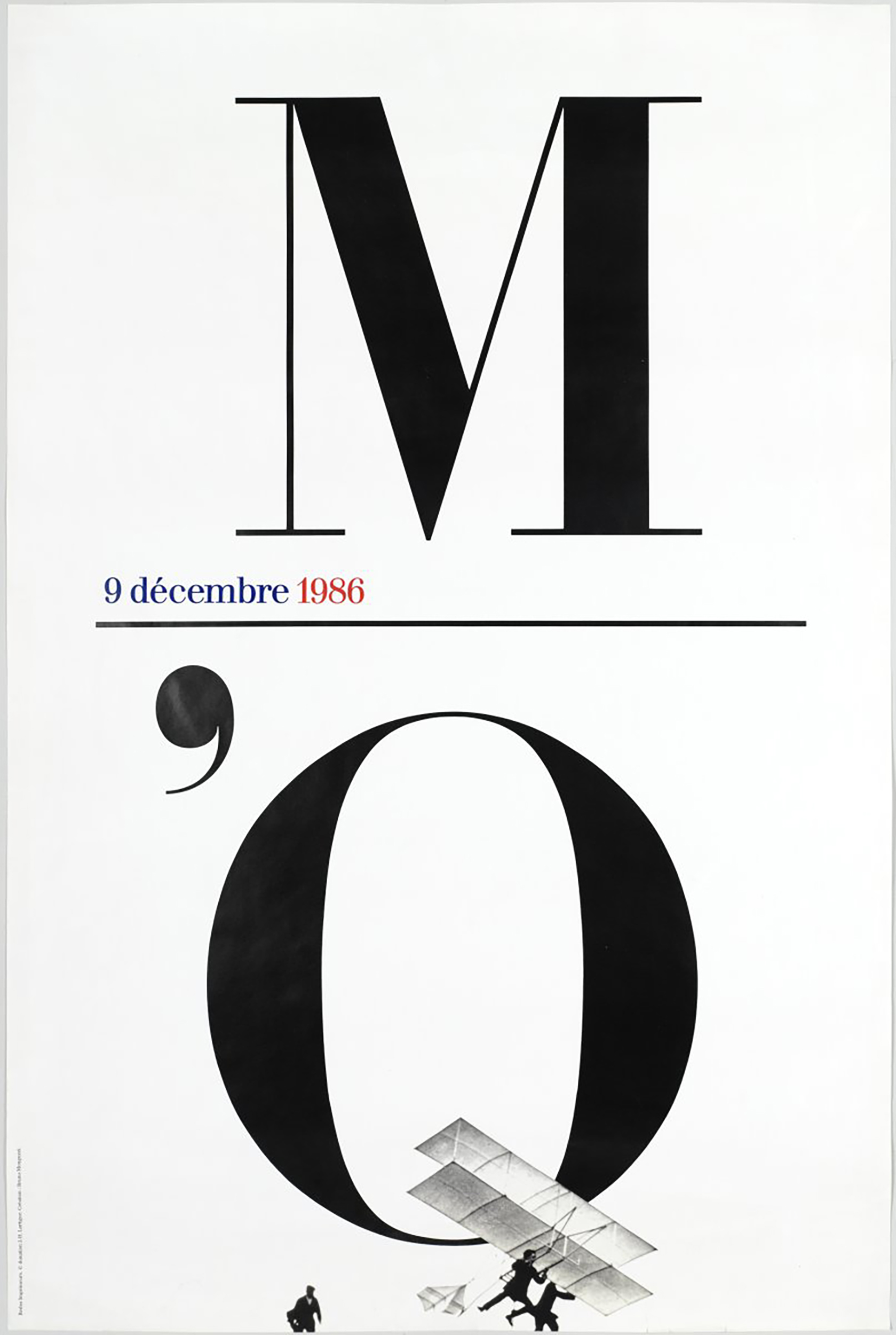 Plakat (Veranstaltung). 9 décembre 1986. Auftraggeber: Musée d’Orsay, Paris